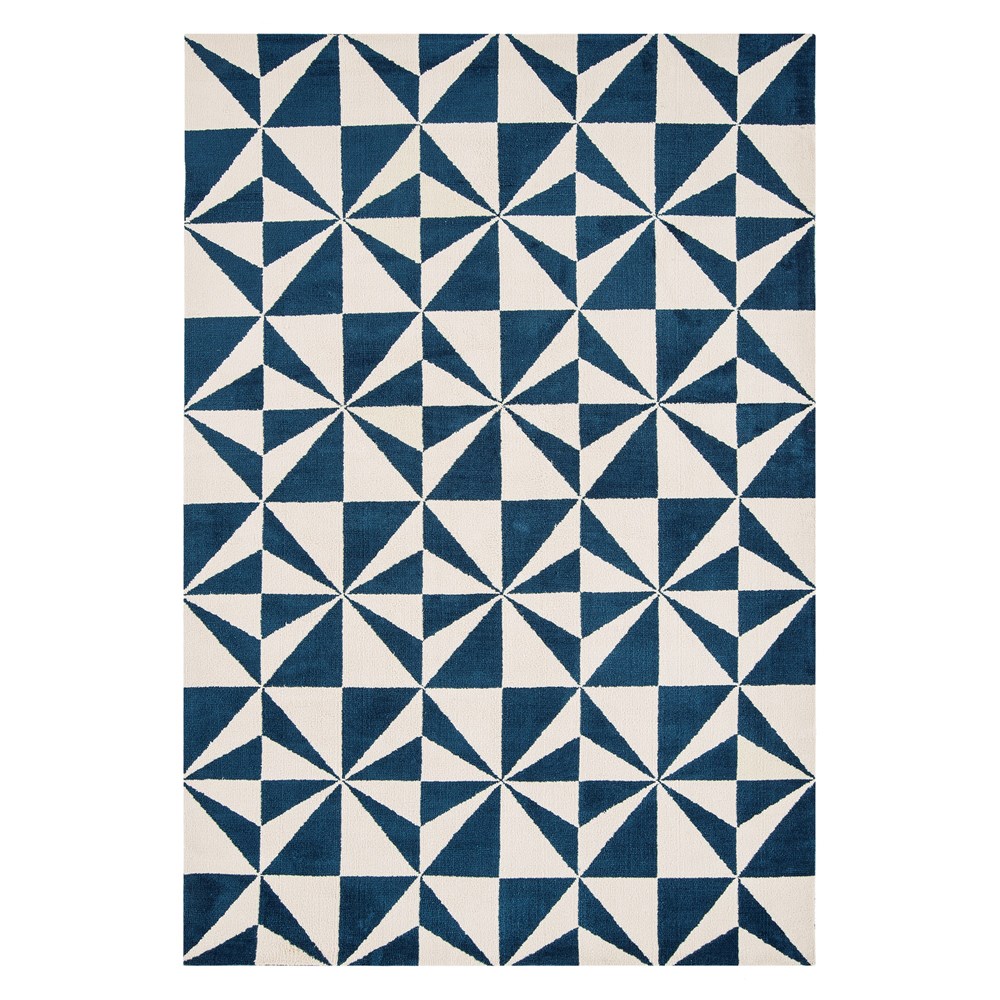 Arlo Mosaic Rugs AR02 in Denim